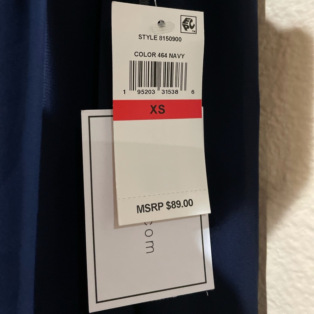 1. State Sleeveless Shift Dress in Navy - Picture 5 of 11